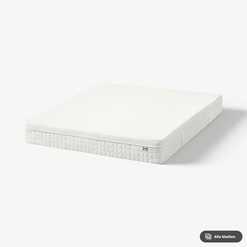 Белый пенный матрас IKEA ÅVABERG
